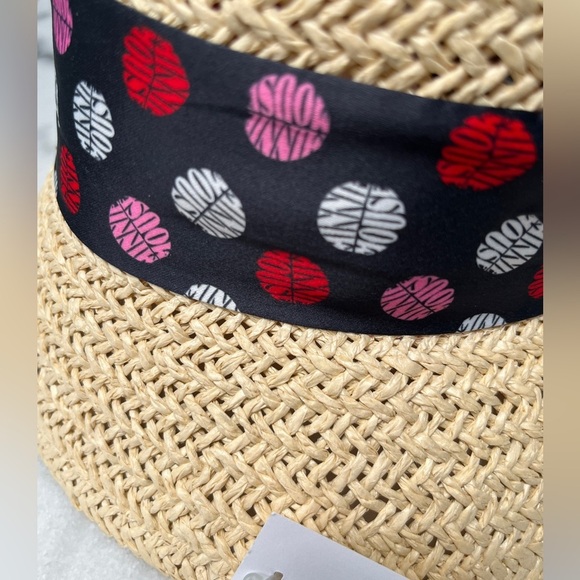 NWT Minnie Mouse Raffia Straw Bucket Hat - Picture 4 of 5